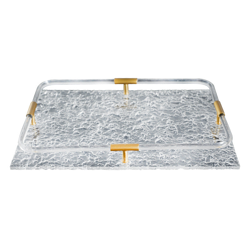 Decorative Glass Serving Tray