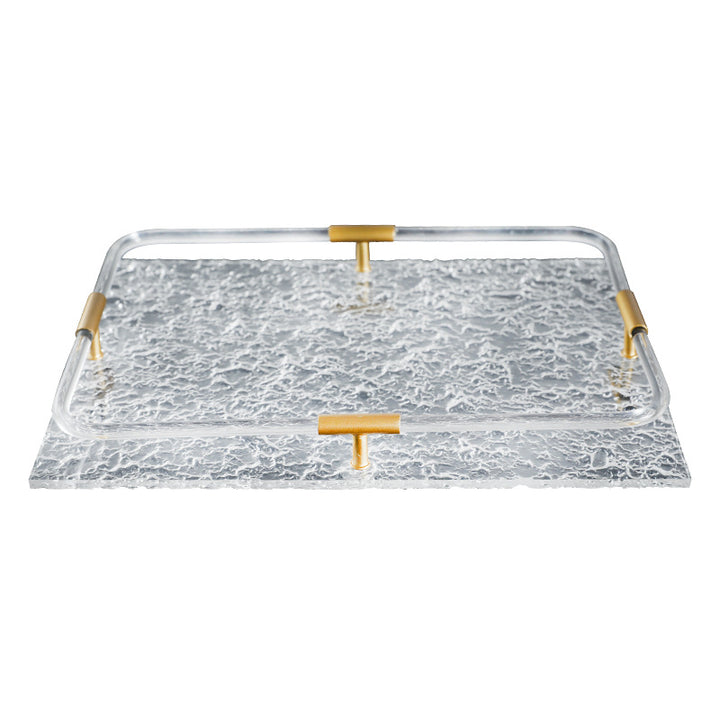Decorative Glass Serving Tray