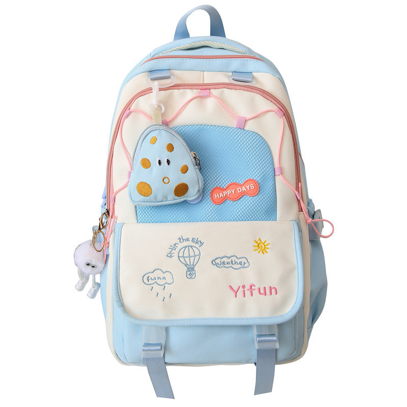 Playful Embroidered Backpack