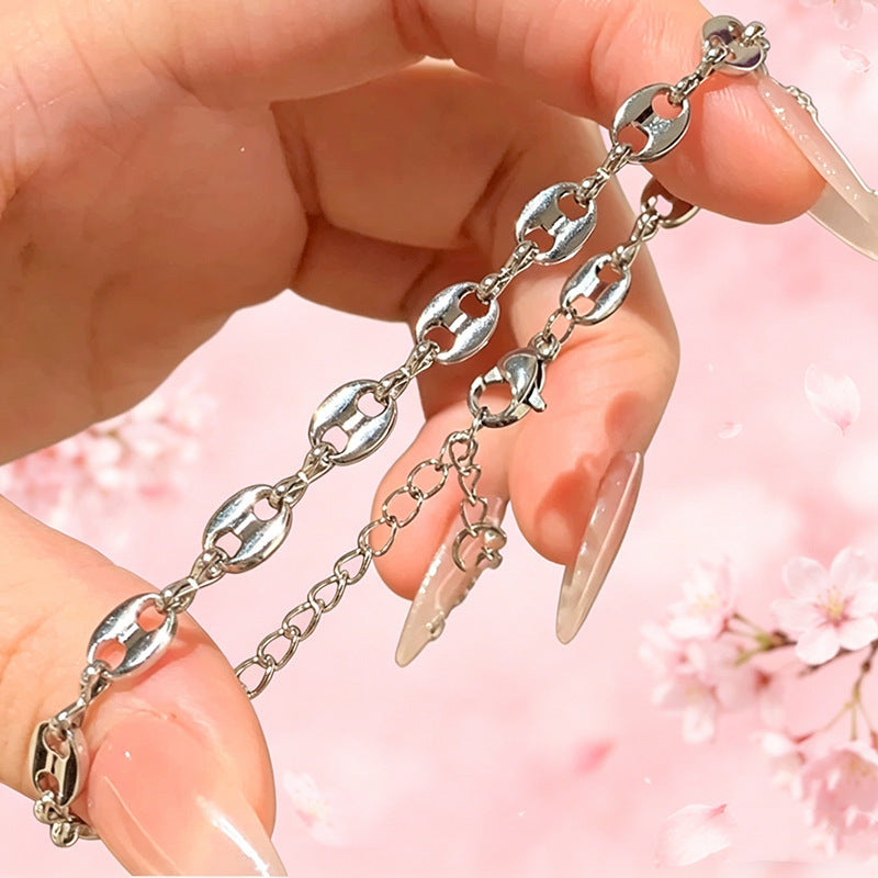 Modern Chunky Linked Chain Necklace Kalsten