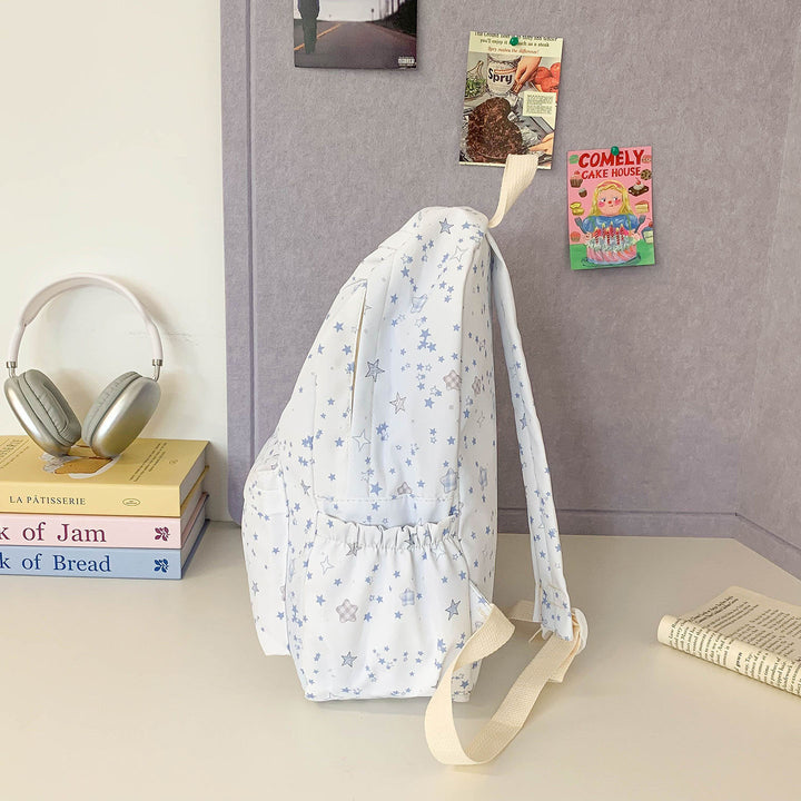 Star-Patterned Canvas Backpack Kalsten