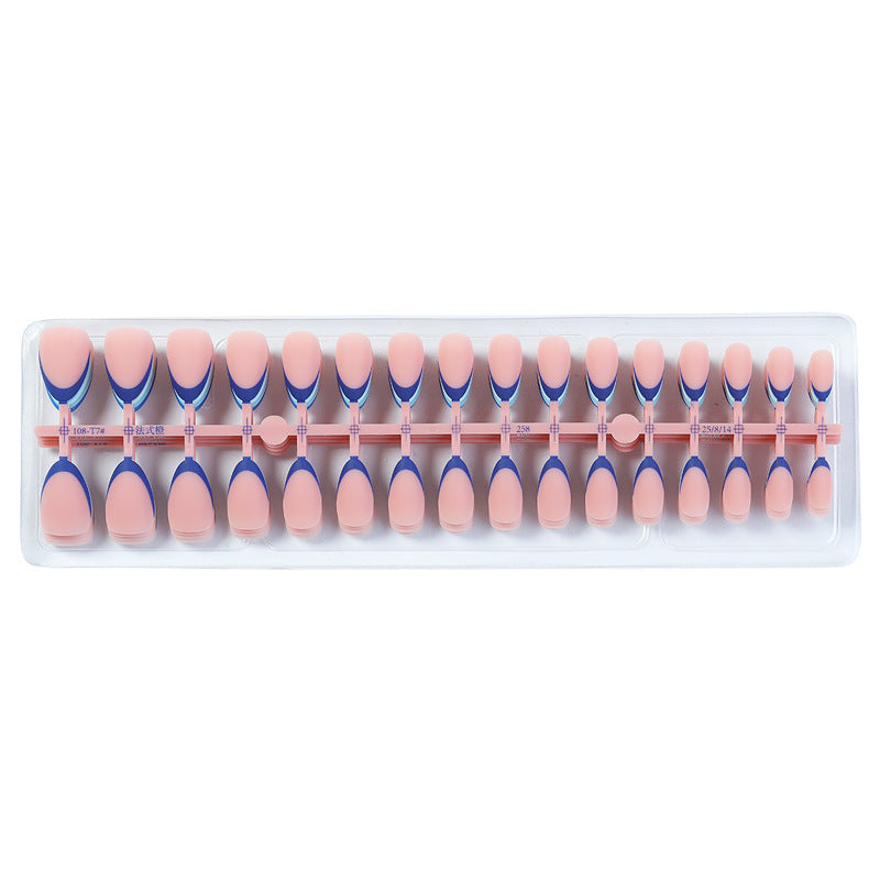 Artistic Ombre French Tip Press-On Nails kalsten