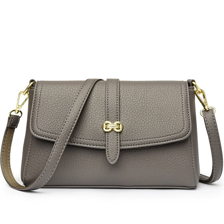 Elegant Faux Leather Crossbody Bag Kalsten