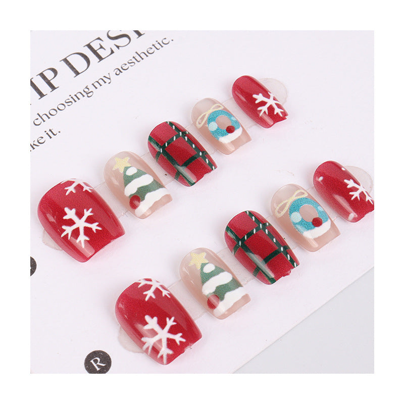 Holiday-Themed Decorative Press-On Nail Set Kalsten