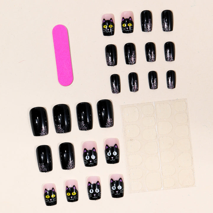 Cat-Themed 3D Nail Art Extensions Kalsten