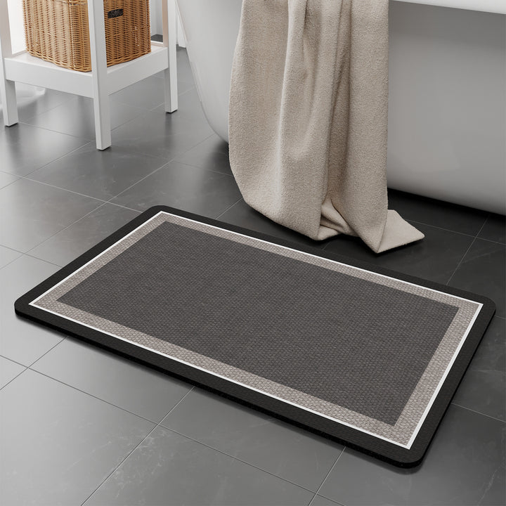Modern Textured Bath Mat Kalsten