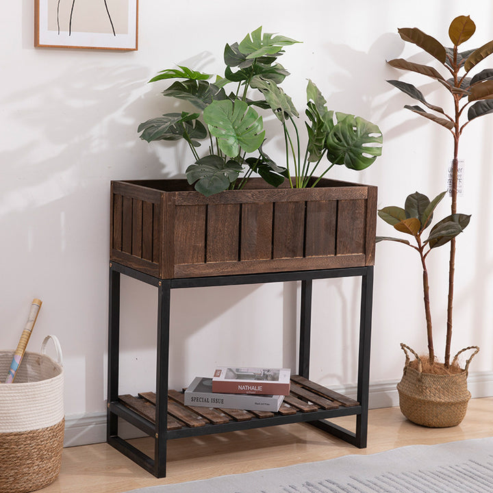 Wooden Planter Stand Kalsten