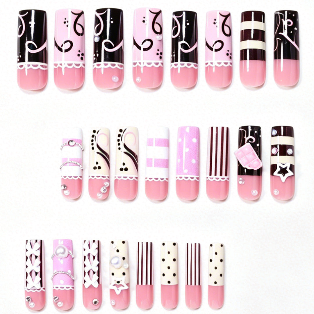 Artistic Statement Press-On Nail Design Kalsten
