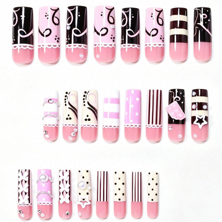 Artistic Statement Press-On Nail Design Kalsten