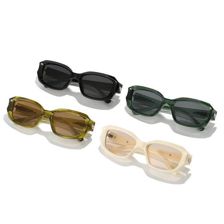 Retro-Inspired Angular Sunglasses with Unique Decorative Details Kalsten