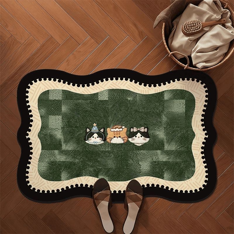 Playful Dog-Themed Bath Mat