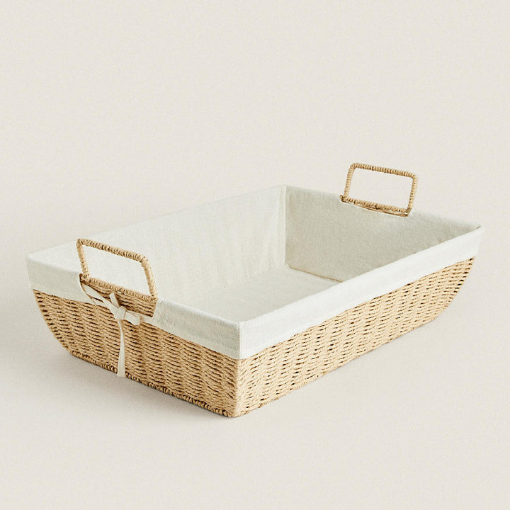 Practical storage basket with fabric lining Kalsten