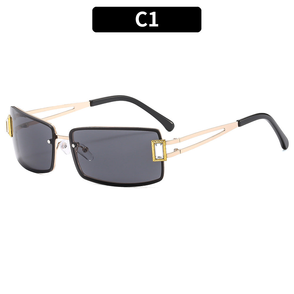 Fashion-Forward Square Shield Sunglasses