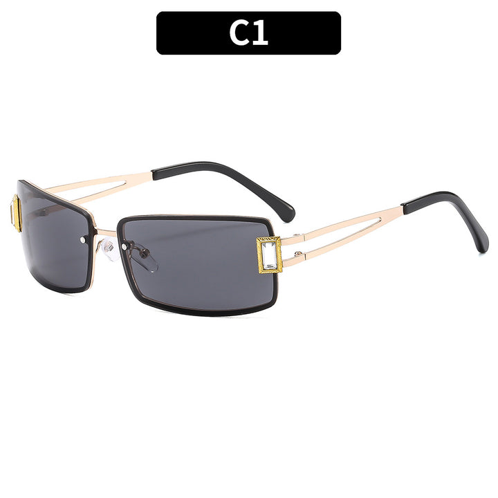 Fashion-Forward Square Shield Sunglasses