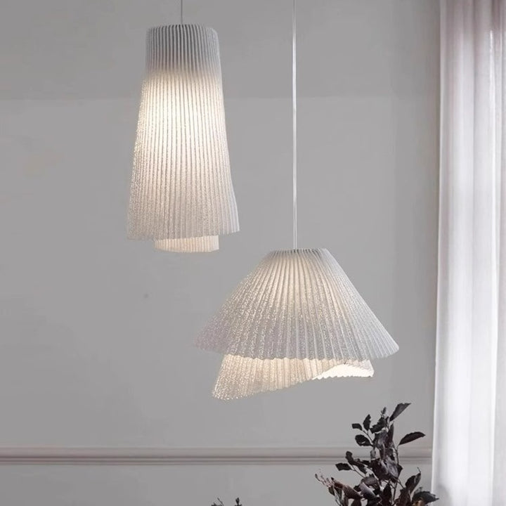 Elegant Pleated Pendant Light Fixture