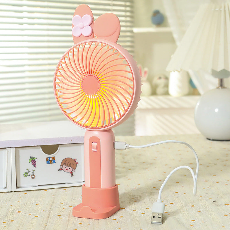 Ladies Portable Hand Fan with USB Connection and LED Lighting Kalsten