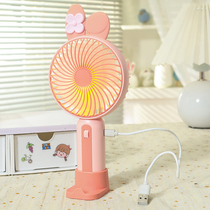 Ladies Portable Hand Fan with USB Connection and LED Lighting Kalsten