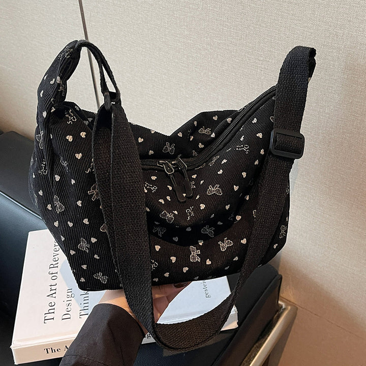 Casual Floral Print Hobo Bag