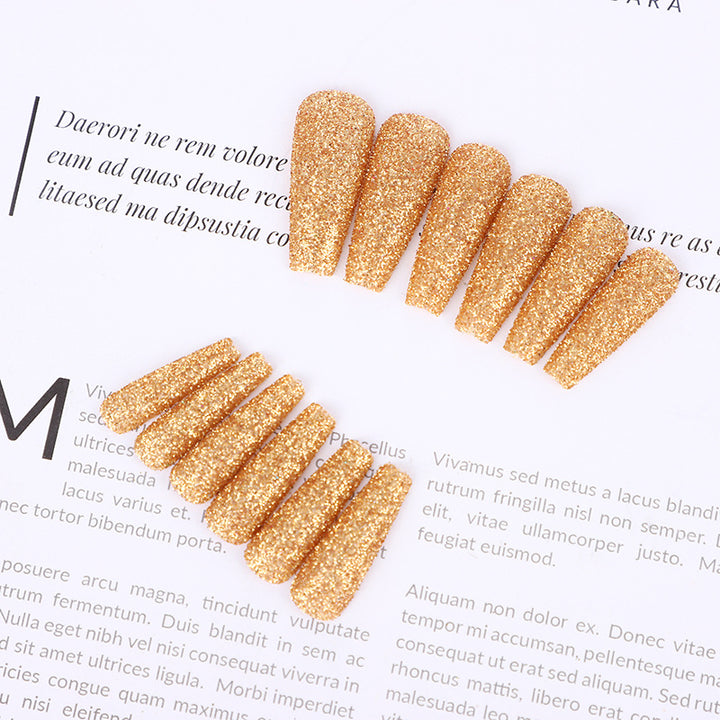 High-quality artificial nails with glitter effects Kalsten