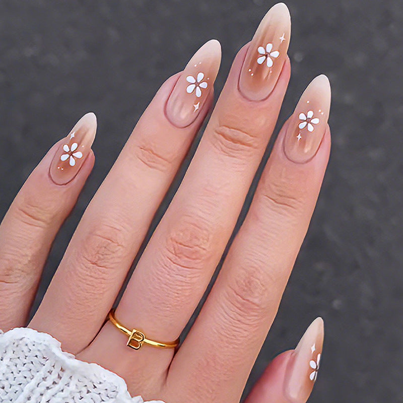 Press-On Nail Art Set with Floral Design Kalsten