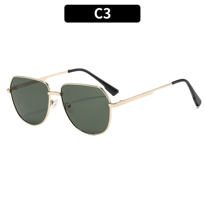 Premium Geometric Aviator Sunglasses