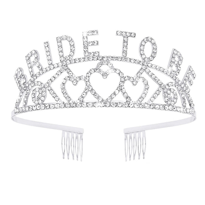 Women's Glittering Tiara with Heart Motifs Kalsten