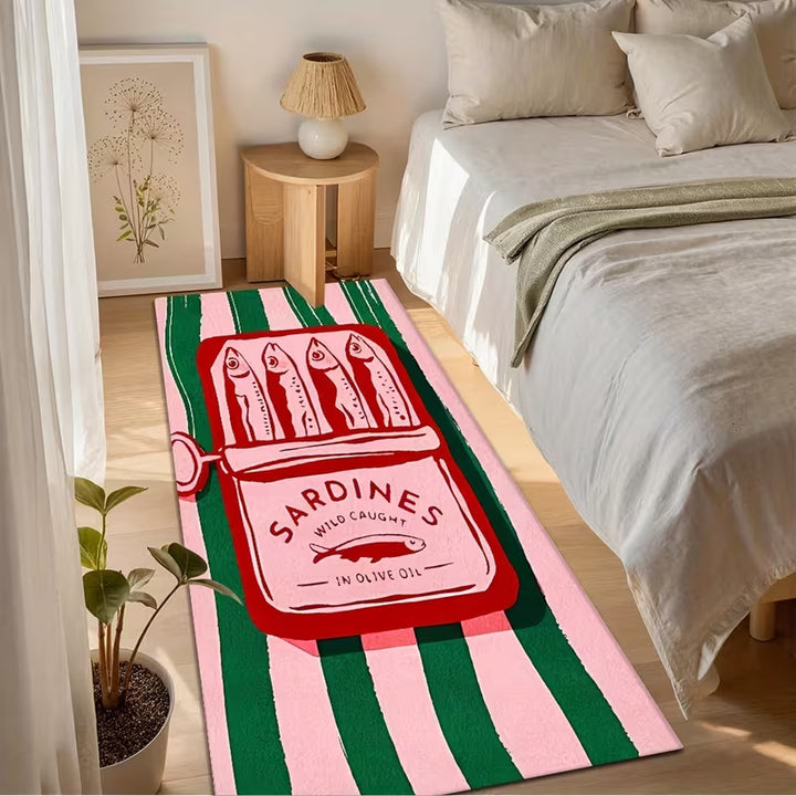 Playful Tiger-Themed Runner Rug