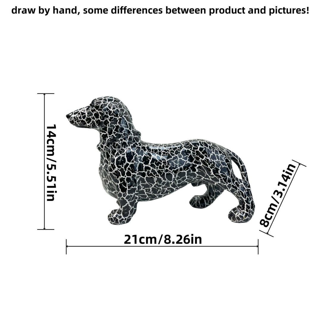 Creative decoration figure of a dachshund Kalsten
