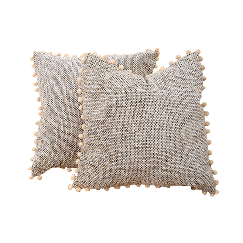 Textured Knitted Decorative Pillow