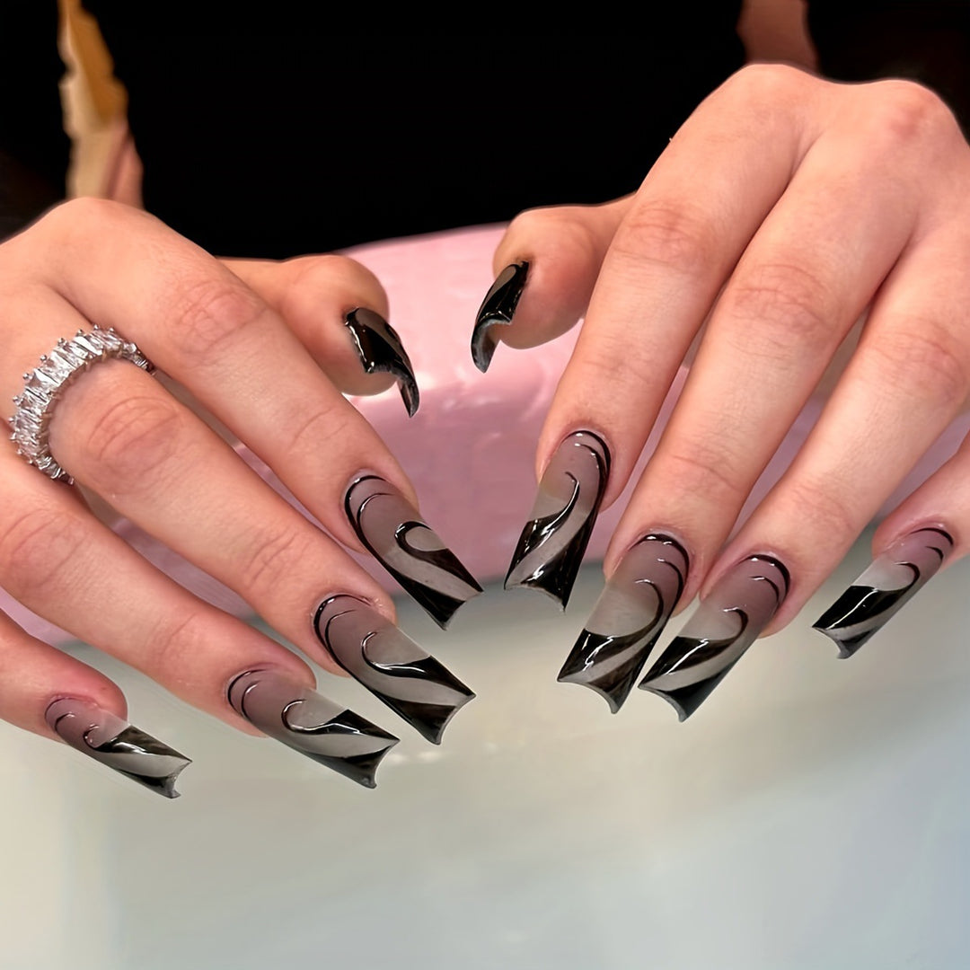 Stylish Abstract 3D Nail Art Extensions Kalsten