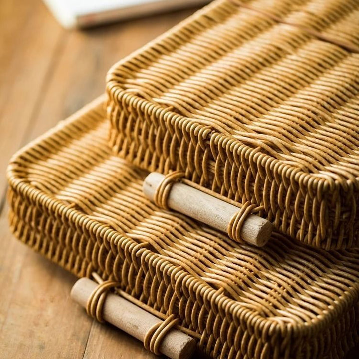Rectangular Woven Storage Basket Kalsten