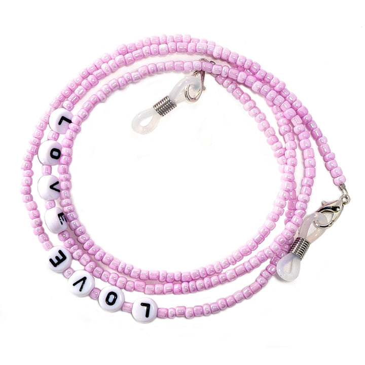 Love-themed Beaded Eyewear Chain Kalsten