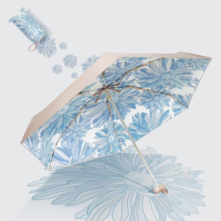 Ladies compact foldable umbrella with innovative folding mechanism Kalsten