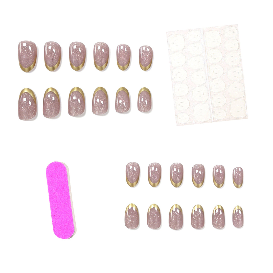 Elegant Glossy Nail Art Extensions Kalsten