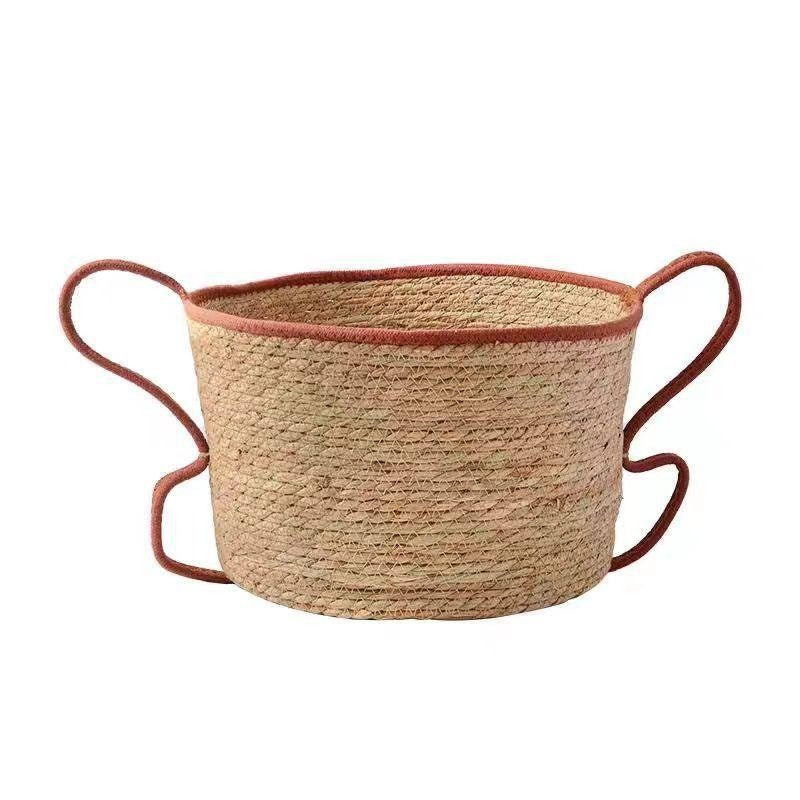 Handwoven Decorative Basket Made of Natural Materials Kalsten