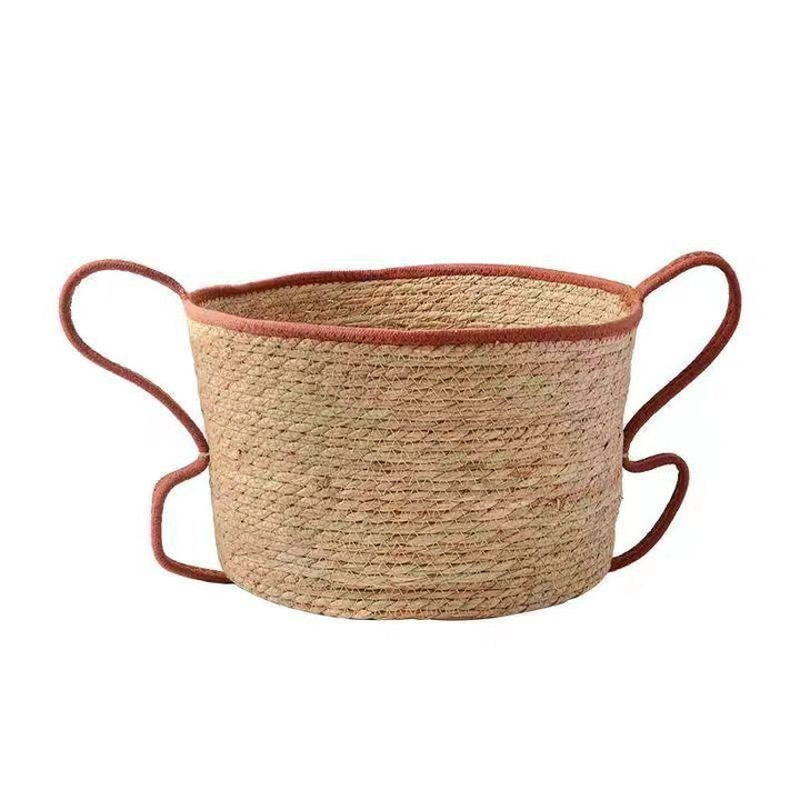 Handwoven Decorative Basket Made of Natural Materials Kalsten