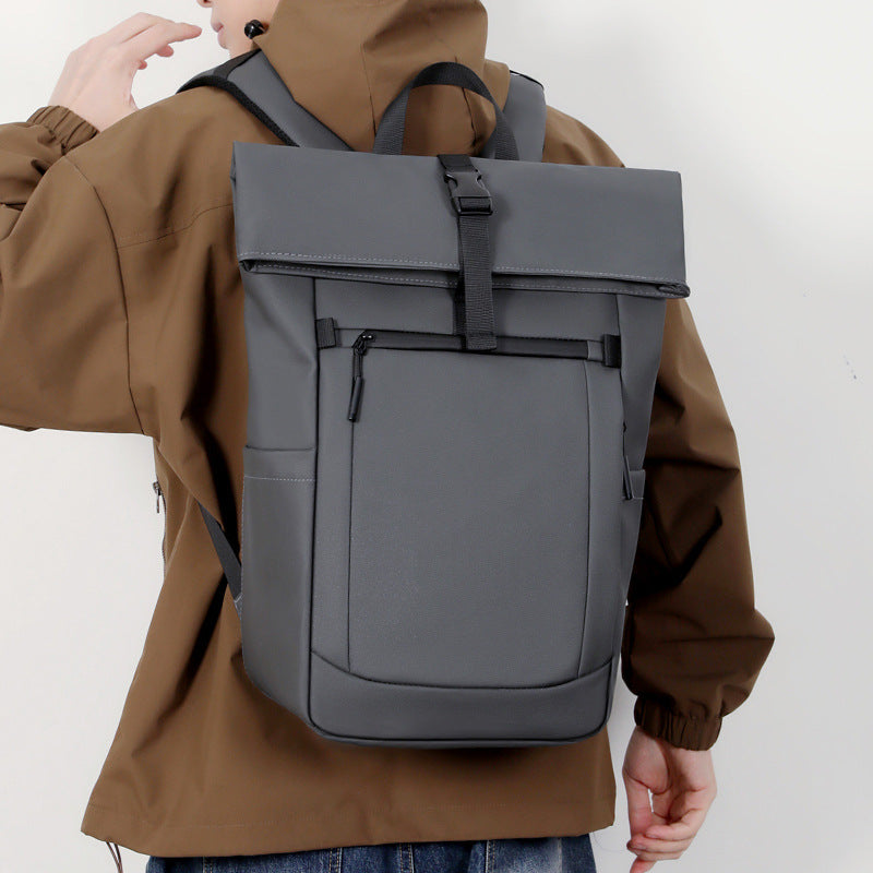 Versatile Roll-Top Travel Backpack