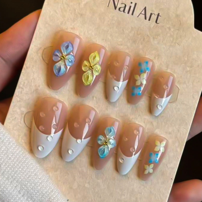 Decorative Floral Press-On Nail Art Set Kalsten