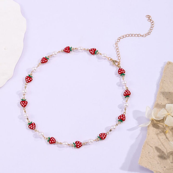 Strawberry Charm Necklace Kalsten