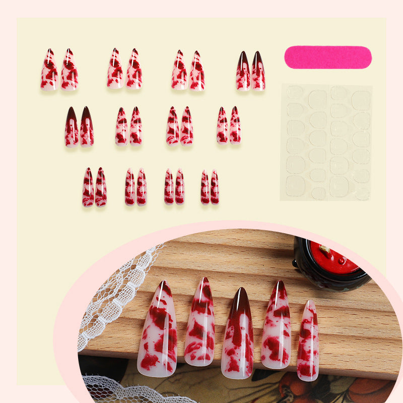 Art nail set with decorative marble pattern Kalsten