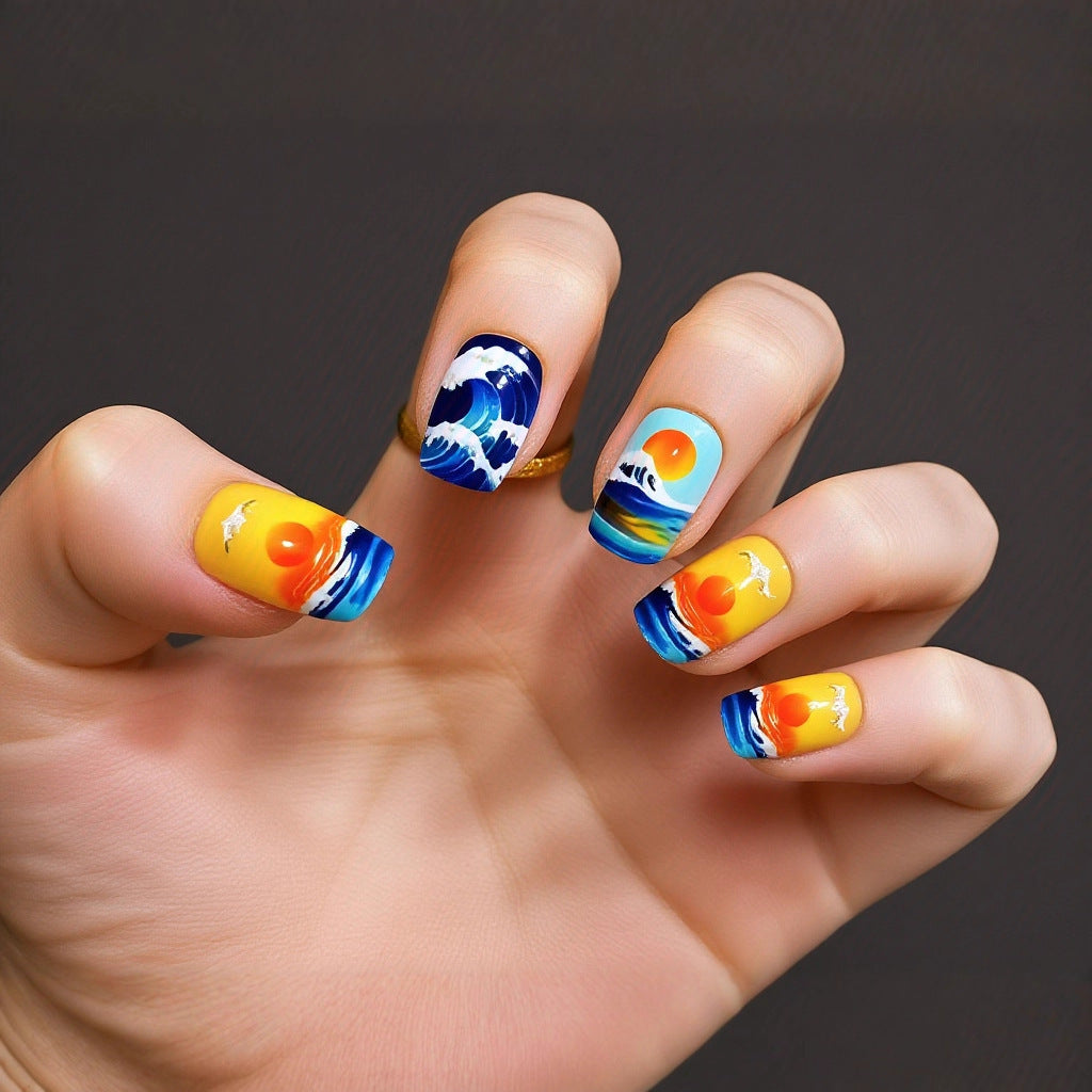 Artful Nail Extensions with Elegant Tips Kalsten