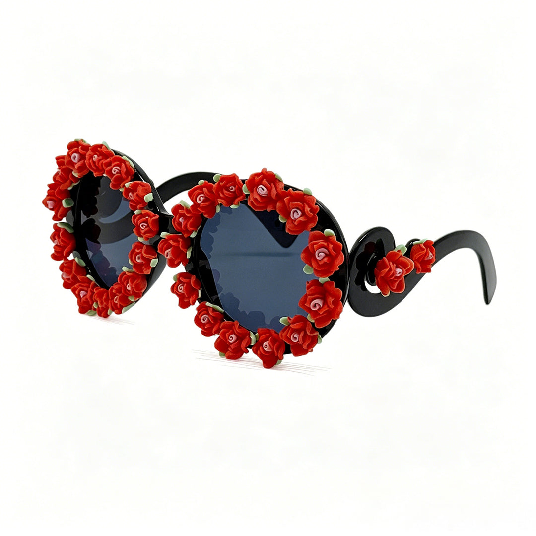 Women's sunglasses with floral design and unique frame accents Kalsten