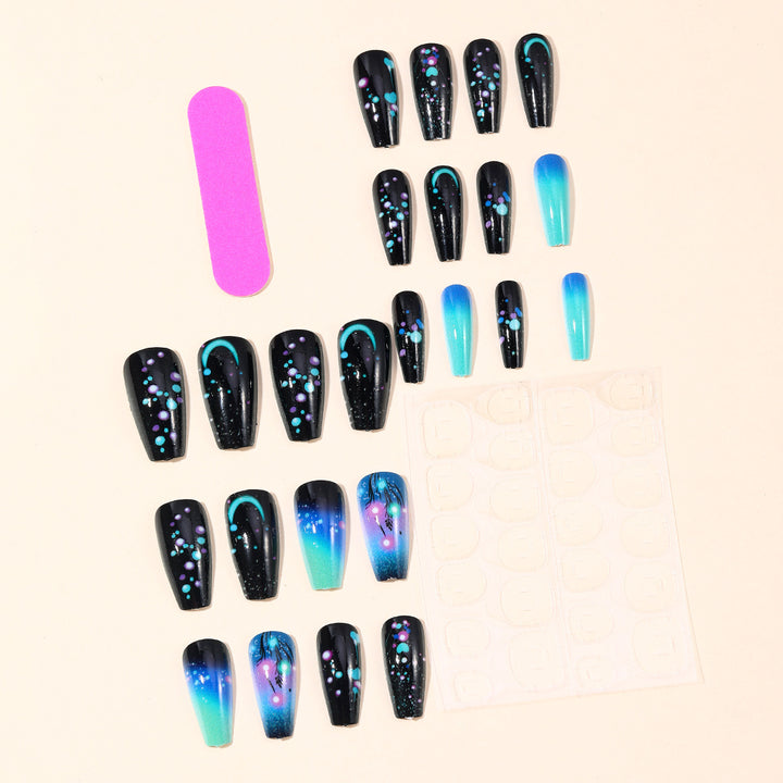 Glamorous Neon Glitter Nail Art Extensions Kalsten
