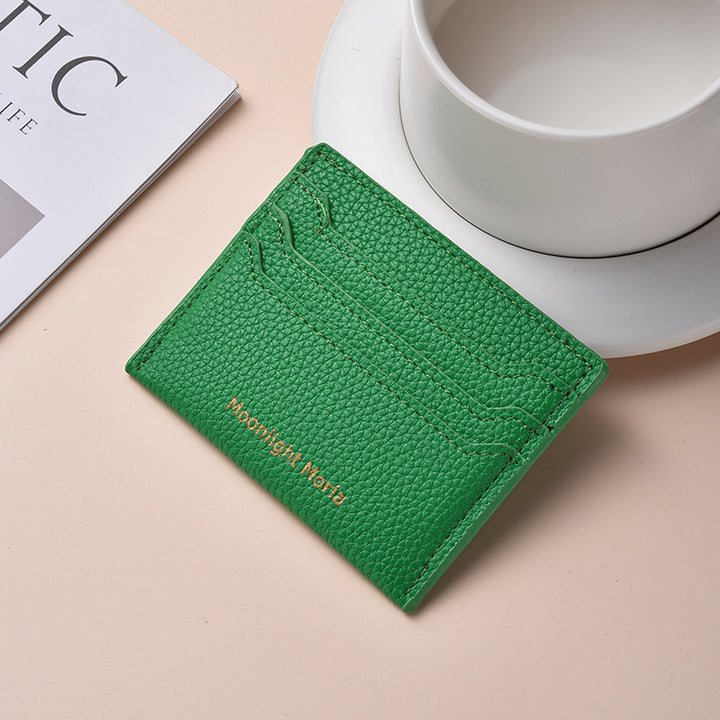 Textured Leather RFID Blocking Cardholder