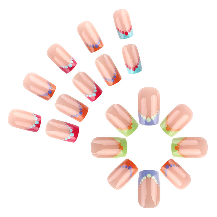 Colorful Dot Design Nail Art Kalsten