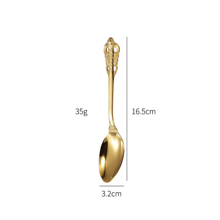 Elegant fish fork with artistic handle design Kalsten