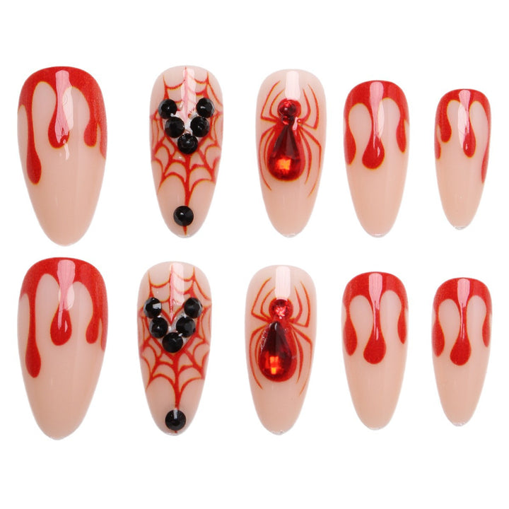 Creative Halloween Art Nails with Spider Web Design Kalsten