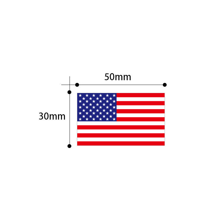 Unisex sticker roll with USA flag motif permanent labels for shipping and decoration Kalsten