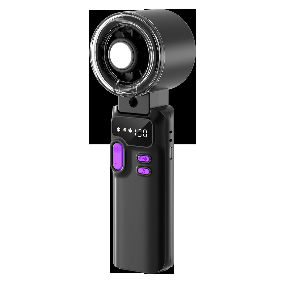 Cooling handheld digital display misting mini fan with adjustable tilt Kalsten