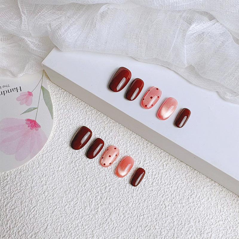 Classic French Tip Press-On Nail Set Kalsten